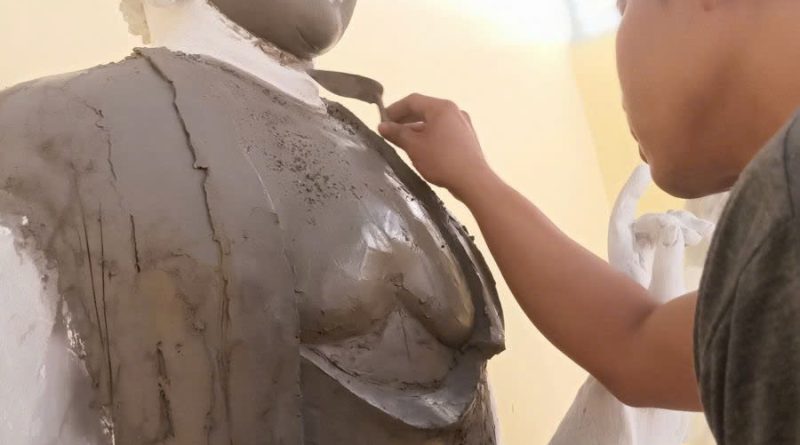 sơn sửa tượng phật cũ