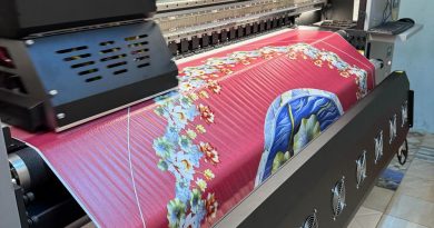 in họa tiết lên vải