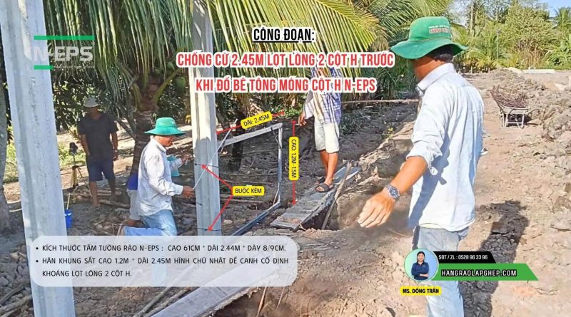 Móng hàng rào đúc sẵn