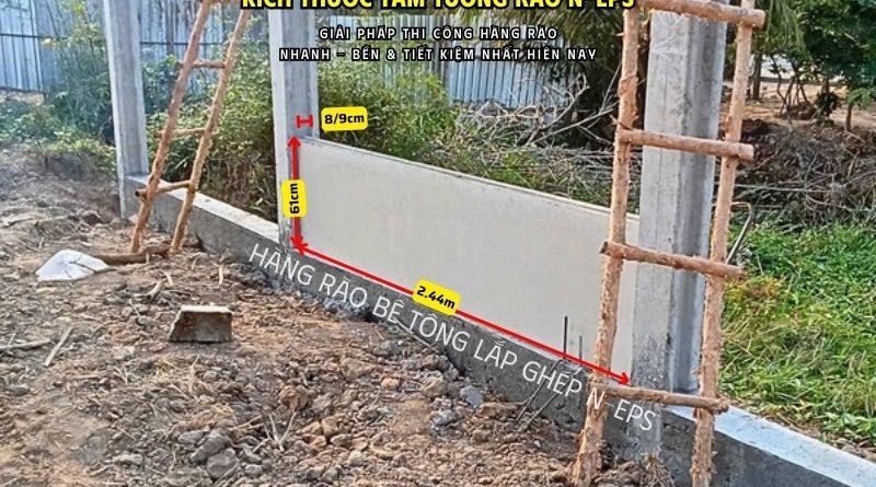 Tường rào bê tông nhẹ
